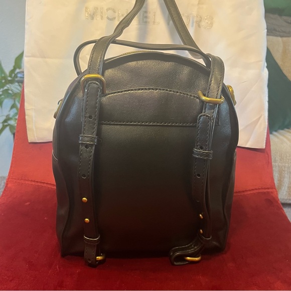 Michael Kors Black Backpack with Gold Details - Picture 3 of 11